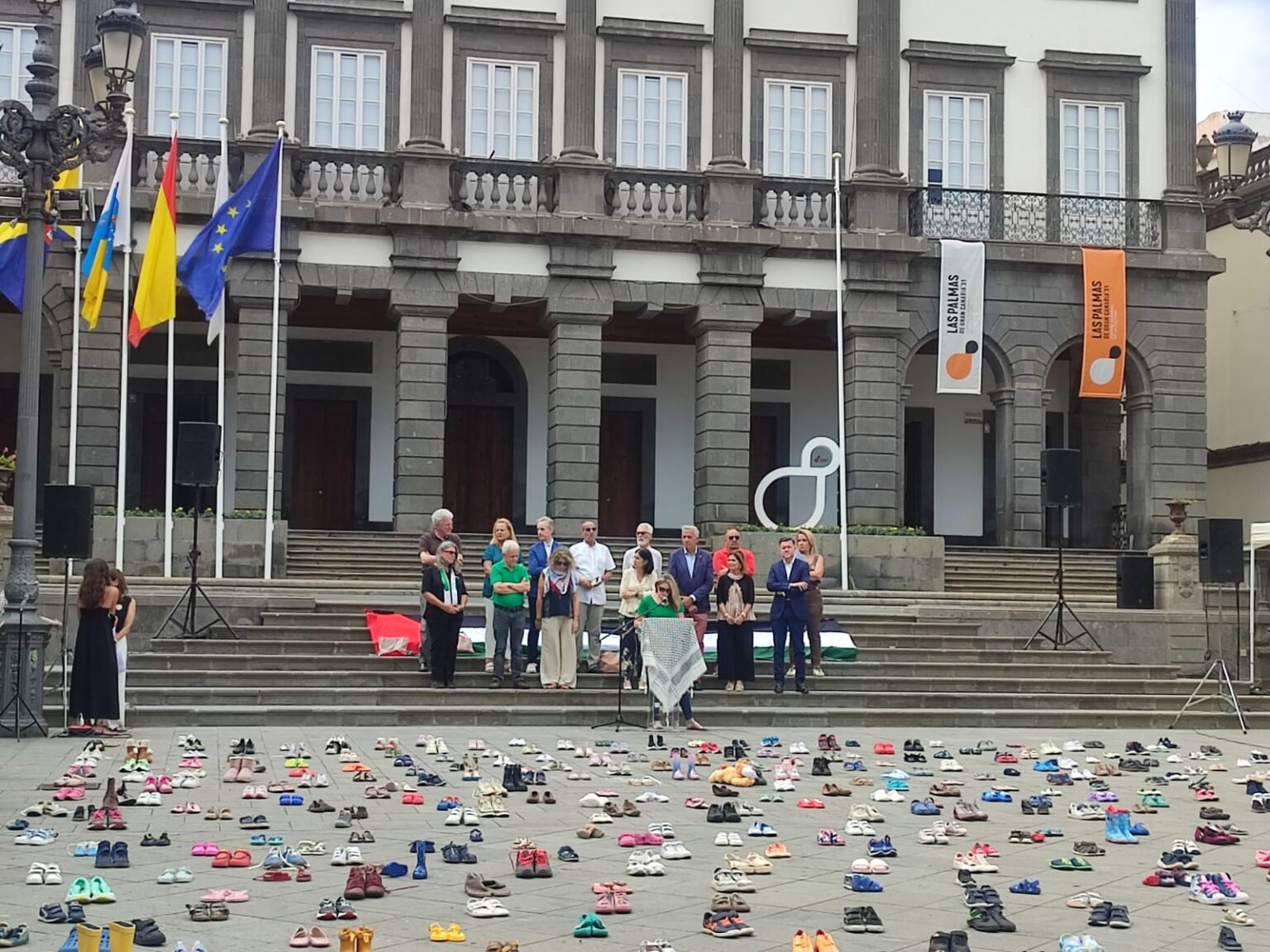 Gran Canaria acoge un acto de homenaje y de condena en memoria de los niños y niñas asesinadas en Gaza